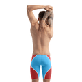 Speedo Fastskin LZR Pure Intent 2.0 Men's Jammers - Picton Blue / Flame Red-Jammers-Speedo-SwimPath